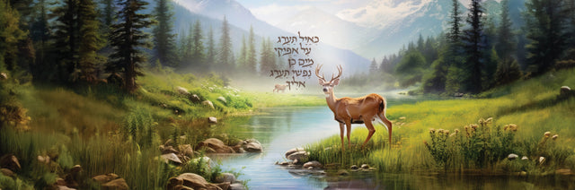 The thirsty deer
