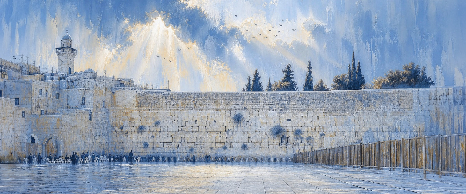 Wall In Blue